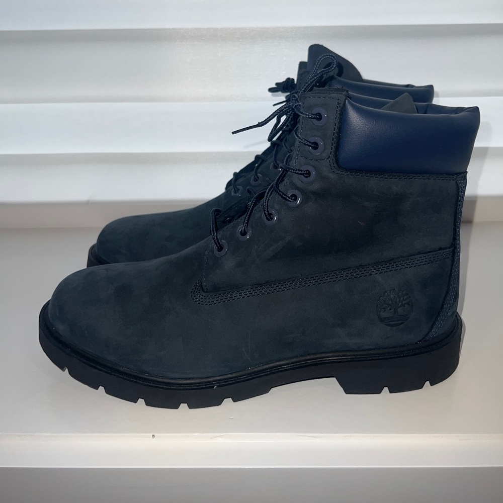 NEW Men's Timberland Classic 6-INCH Waterproof Boots Shoes NAVY Nubuck Size 11